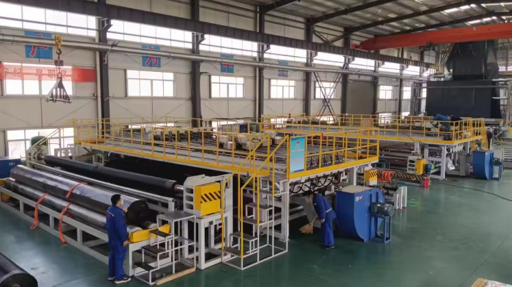 Shandong Yibo Yangguang Engineering Materials Co., Ltd. productielijn van de fabrikant
